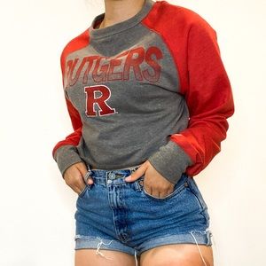 ⚡️Rutgers University Cropped Crewneck⚡️